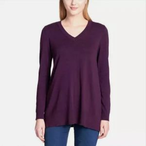 DKNY Women’s V-Neck pullover sweater size XL New